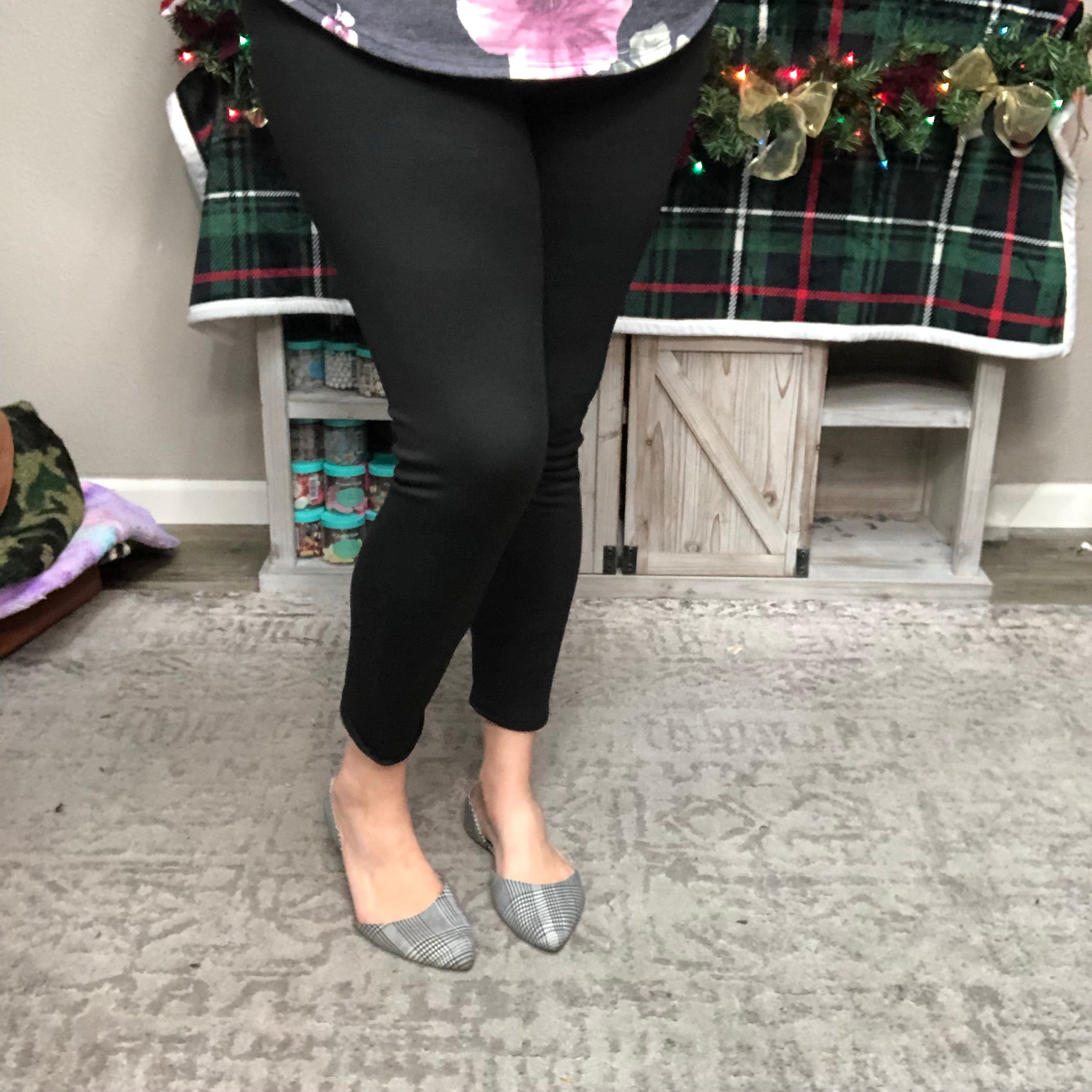 *Final Sale* Black Fleece Lined Leggings-Lola Monroe Boutique