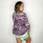 "Fizzy" Animal Print Lizzy 3/4 Sleeve Split Neck-Lola Monroe Boutique