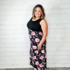 Floral Skirt Tank Maxi Dress with Pockets-Lola Monroe Boutique