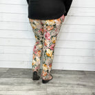 Floral Straight Leg Pant with Pockets-Lola Monroe Boutique