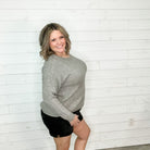 "Foggy" Long Sleeve Sweater-Lola Monroe Boutique