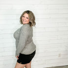 "Foggy" Long Sleeve Sweater-Lola Monroe Boutique