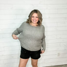 "Foggy" Long Sleeve Sweater-Lola Monroe Boutique