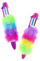 Fuzzy 6 in 1 Colored Pen-Lola Monroe Boutique