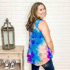 "Galaxy" Tie Dye Tank Top-Lola Monroe Boutique