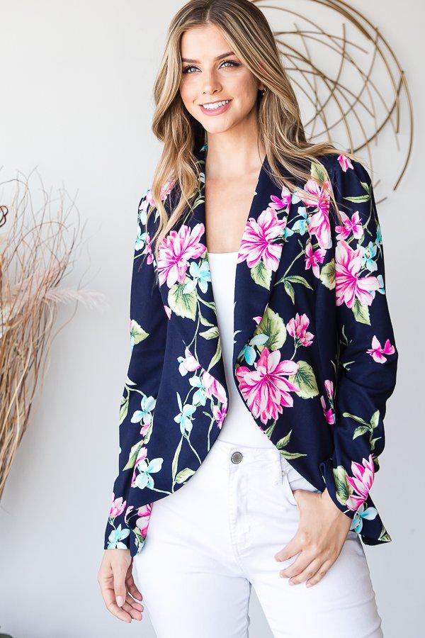 "Get to The Point" Floral Blazer