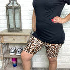 "Get Your Roar On" Animal Print Bike Shorts-Lola Monroe Boutique