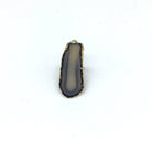 Gilded Edge Sliced Agate Adjustable Rings (Multiple Colors)-Lola Monroe Boutique