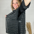 "Glamour" Studs and Pearls Gauzy Cardigan (Multiple Colors)-Lola Monroe Boutique