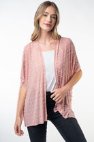 "Glamour" Studs and Pearls Gauzy Cardigan (Multiple Colors)-Lola Monroe Boutique