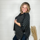 "Glamour" Studs and Pearls Gauzy Cardigan (Multiple Colors)-Lola Monroe Boutique