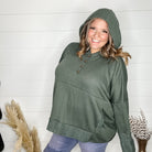 "Go For It" Long Sleeve Weekender with Hood-Lola Monroe Boutique