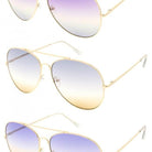 Gold Frame Ombre Lens Blue Light Glasses-Lola Monroe Boutique