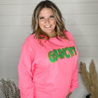 Green Patch Sweatshirt-Lola Monroe Boutique