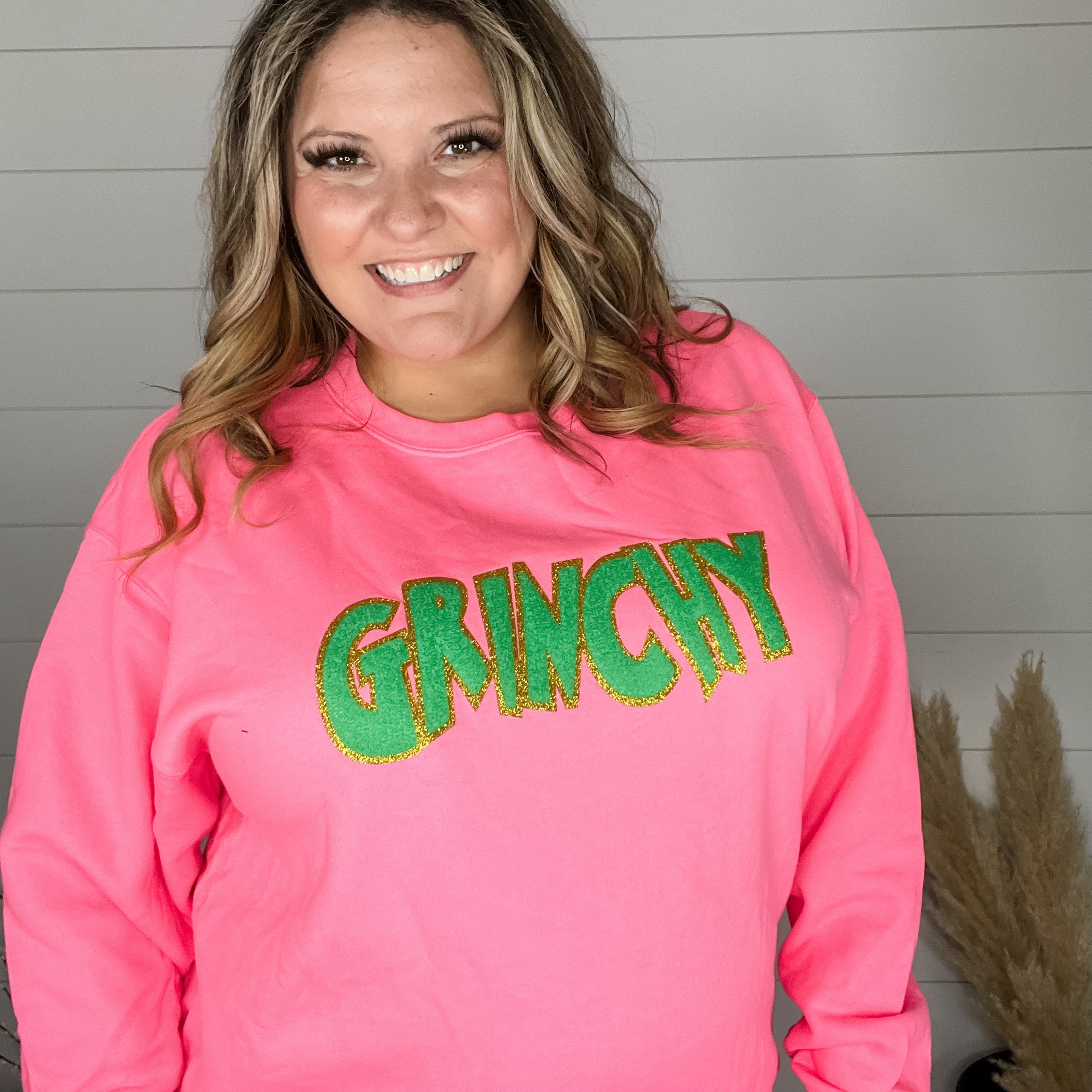 Green Patch Sweatshirt-Lola Monroe Boutique