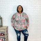 "Gwen" Animal Print & Floral Hoodie with Thumbhole Design-Lola Monroe Boutique