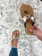 Gypsy Jazz "Brexly" Flip Flops (Cream Multi)-Lola Monroe Boutique