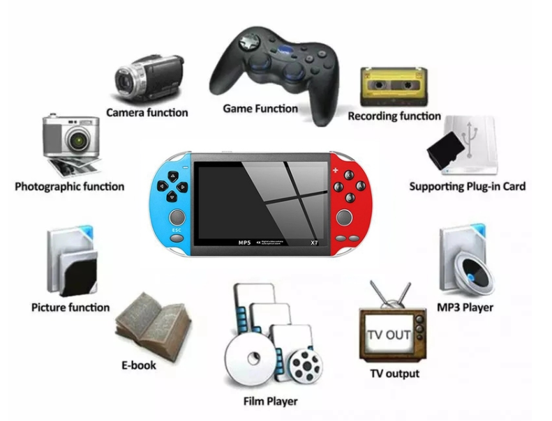Handheld Video Game with Over 9 Thousand Games-Lola Monroe Boutique