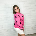 "Heartfelt" Long Sleeve Round Neck Sweater-Lola Monroe Boutique