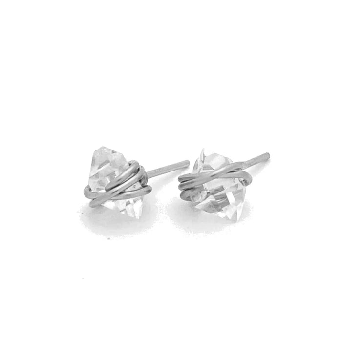 Herkimer Diamond Stud Earrings (Multiple Options)-Lola Monroe Boutique