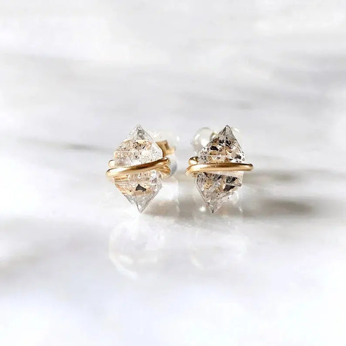 Herkimer Diamond Stud Earrings (Multiple Options)-Lola Monroe Boutique