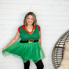 Holiday Elf Dress with Tutu-Lola Monroe Boutique