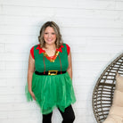 Holiday Elf Dress with Tutu-Lola Monroe Boutique