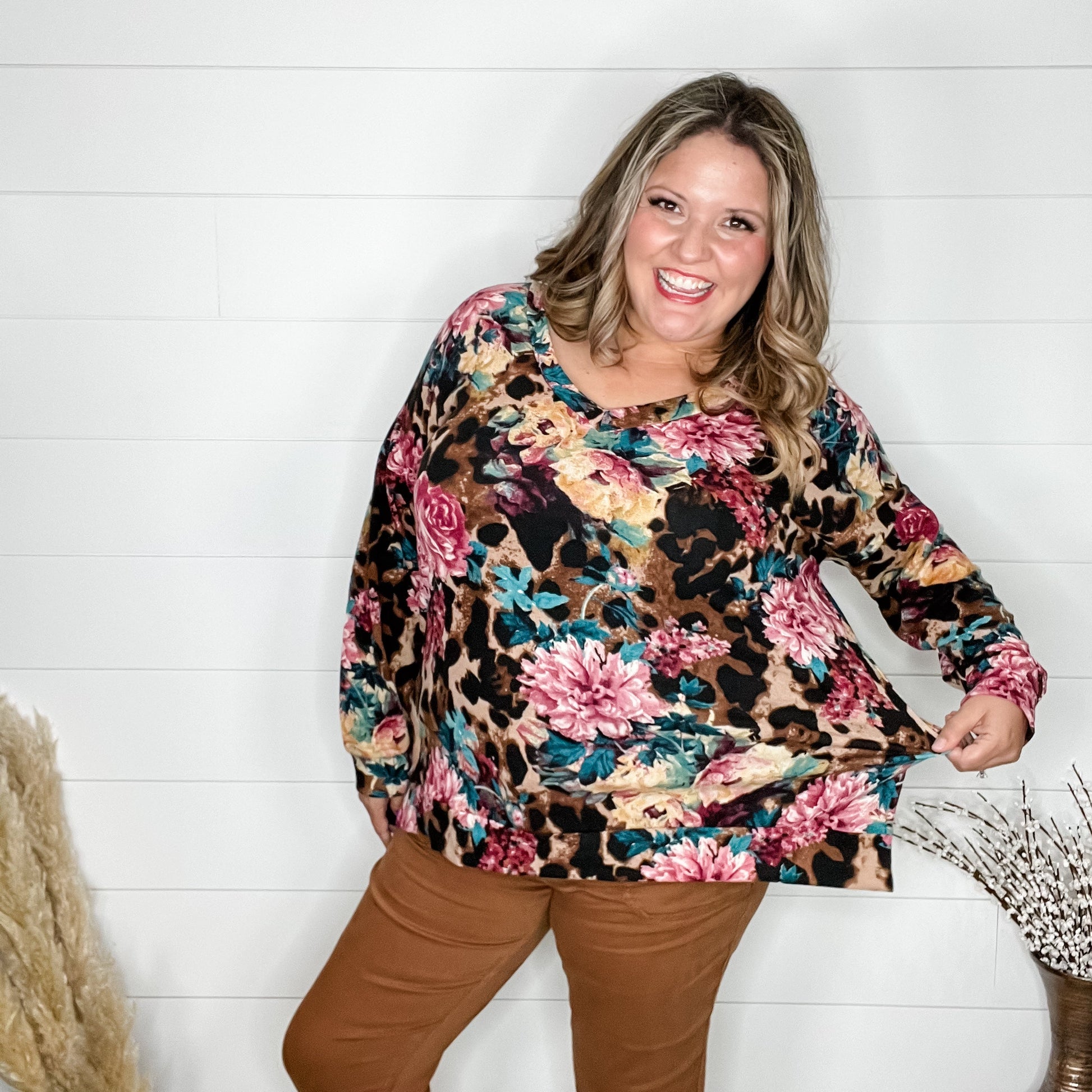 "Hollis" Long Sleeve Weekender Style Top