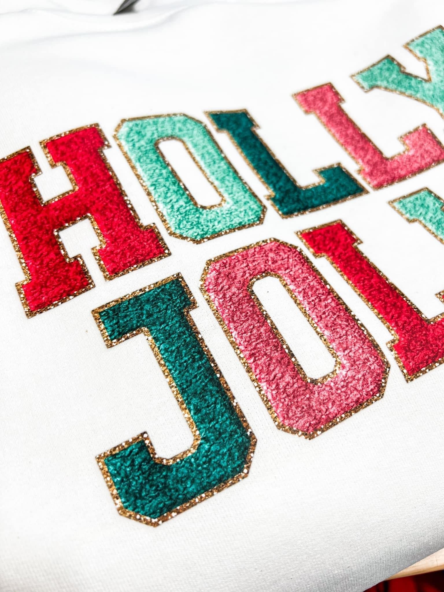 Holly jolly faux chenille-Lola Monroe Boutique