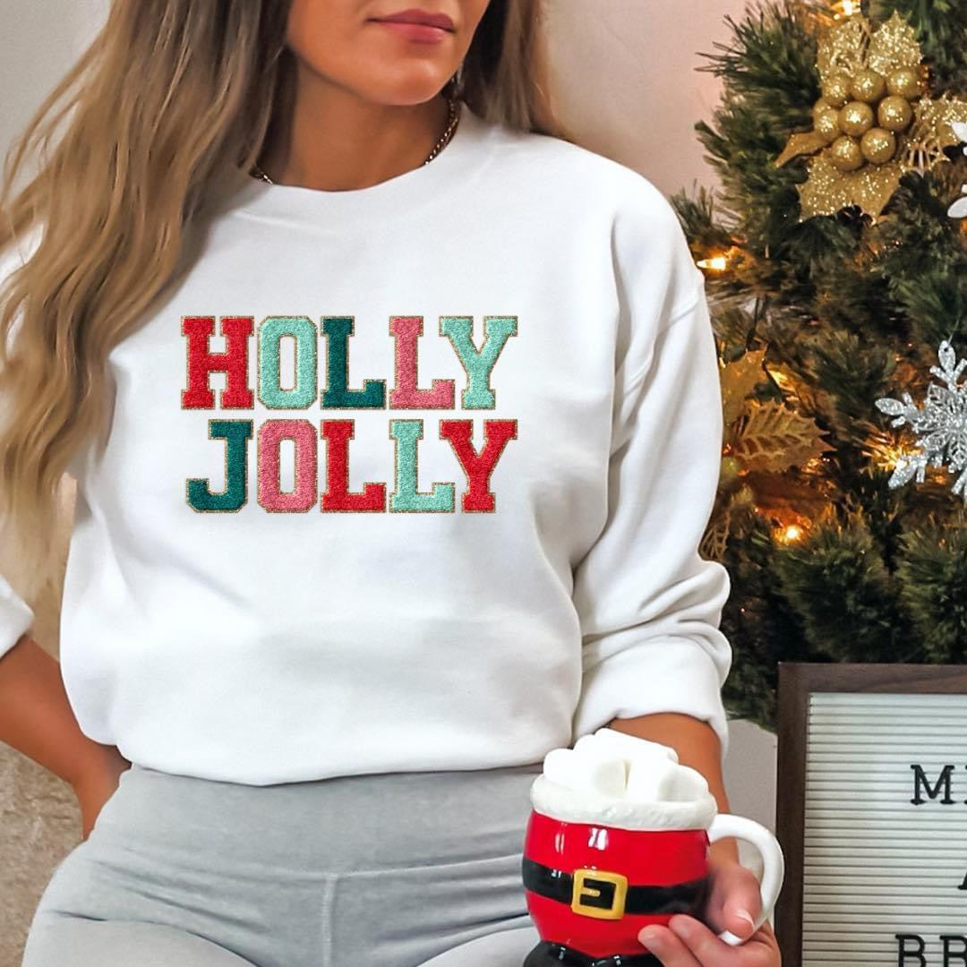 Holly jolly faux chenille-Lola Monroe Boutique