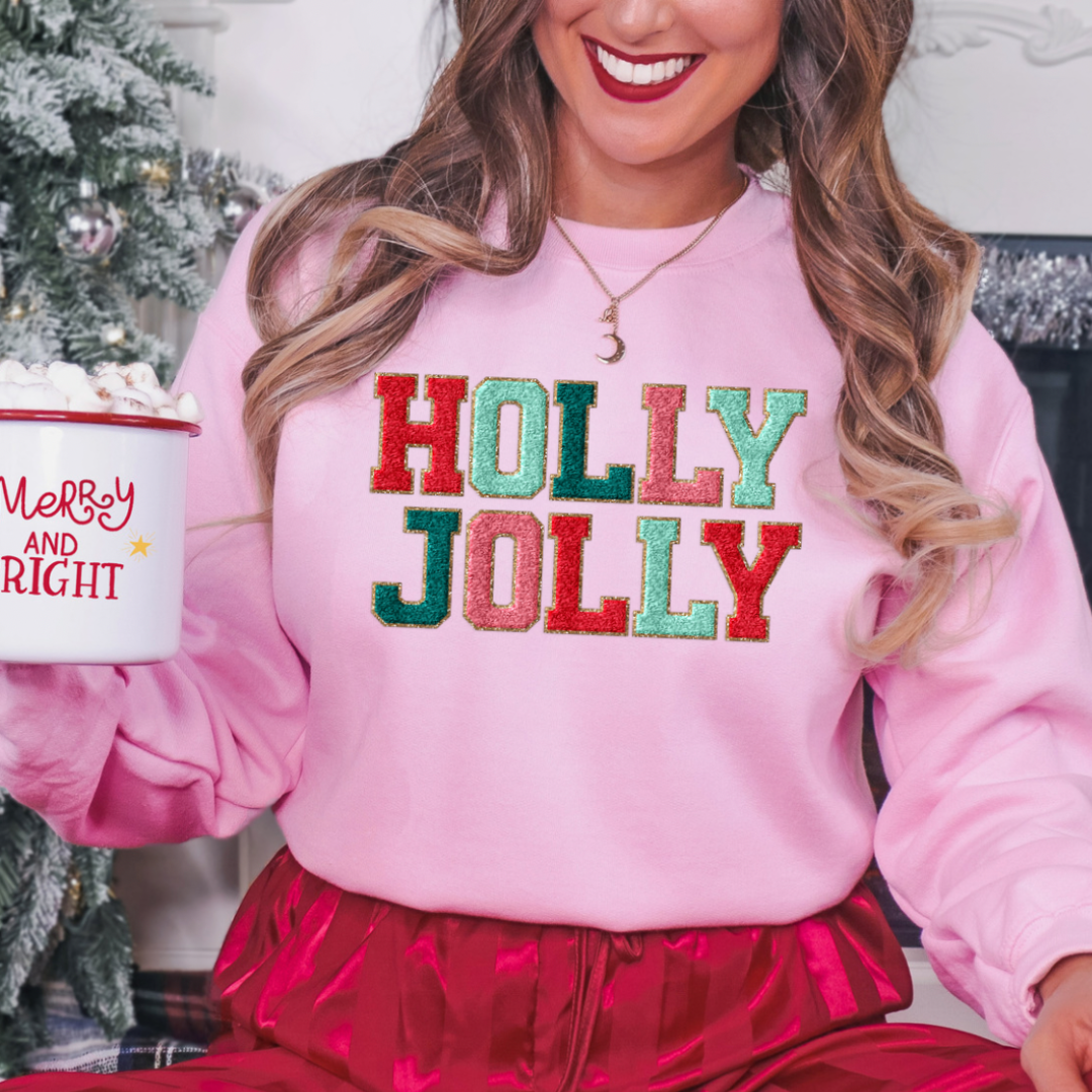 Holly Jolly faux patches-Lola Monroe Boutique