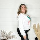 "Holly Jolly" Tinsel Crewneck-Lola Monroe Boutique