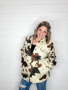 "Homegrown" Cow Print Shacket-Lola Monroe Boutique