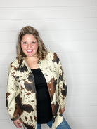 "Homegrown" Cow Print Shacket-Lola Monroe Boutique