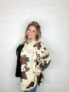 "Homegrown" Cow Print Shacket-Lola Monroe Boutique