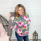 Honey Me "Screaming Floral" Hoodie-Lola Monroe Boutique