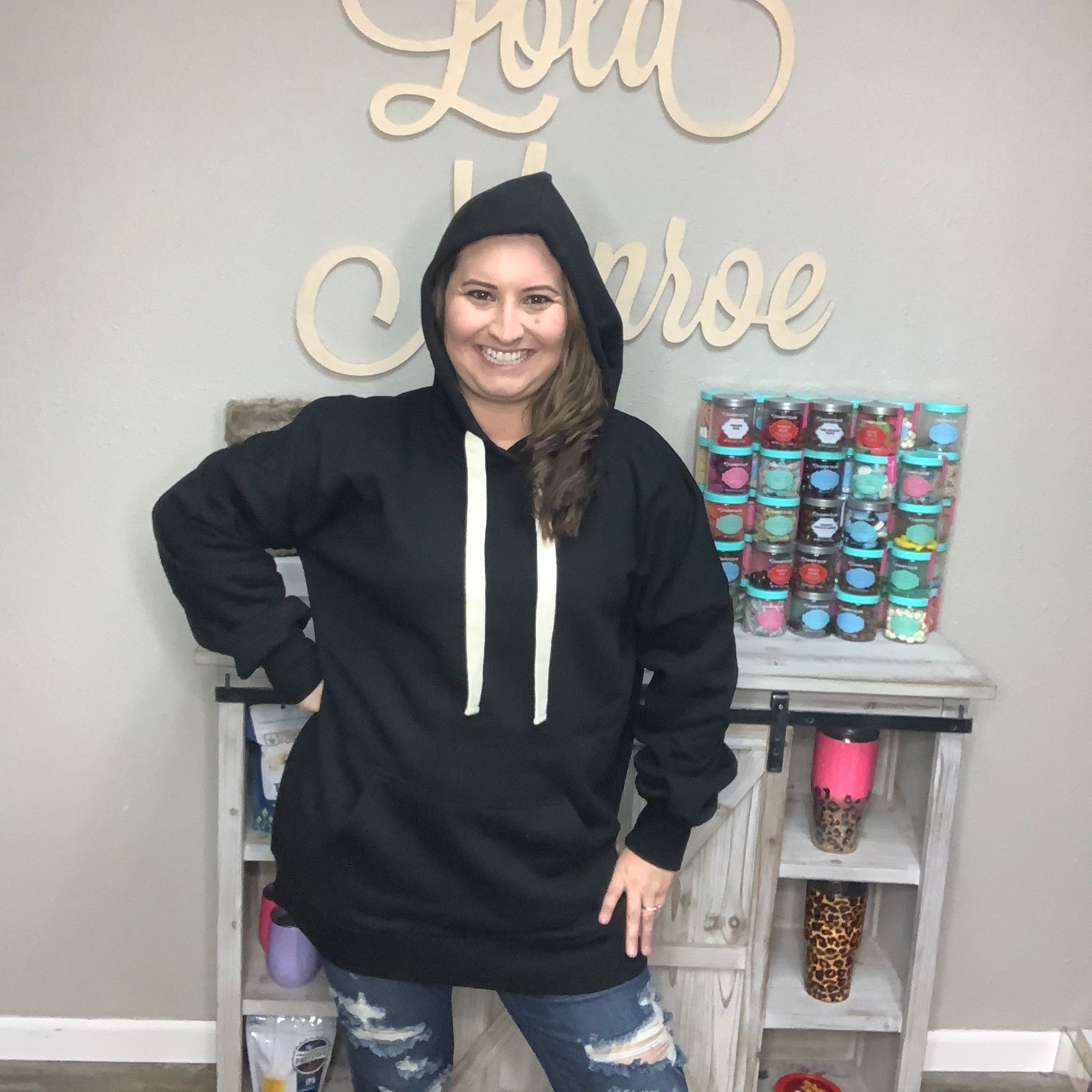 Hooded Sweatshirt (Multiple Colors)-Lola Monroe Boutique