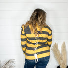 Hoodie with Back Lace Up Detail-Lola Monroe Boutique