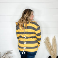 Hoodie with Back Lace Up Detail