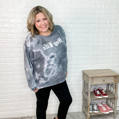 "Hug Life" Marble Sweatshirt