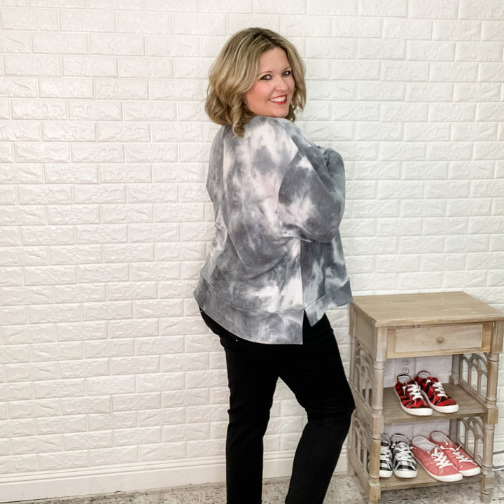 "Hug Life" Marble Sweatshirt