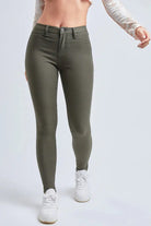 Hyperstretch Skinny (Dark Olive)-Lola Monroe Boutique