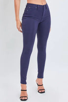 Hyperstretch Skinny (Navy)-Lola Monroe Boutique