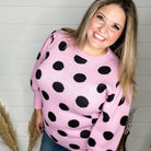 "I Say Yes" Polka Dot Sweater-Lola Monroe Boutique