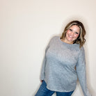 "In Every Color" Long Sleeve Round Neck (Heather Grey)-Lola Monroe Boutique