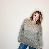 "In Every Color" Long Sleeve Round Neck (Taupe)-Lola Monroe Boutique