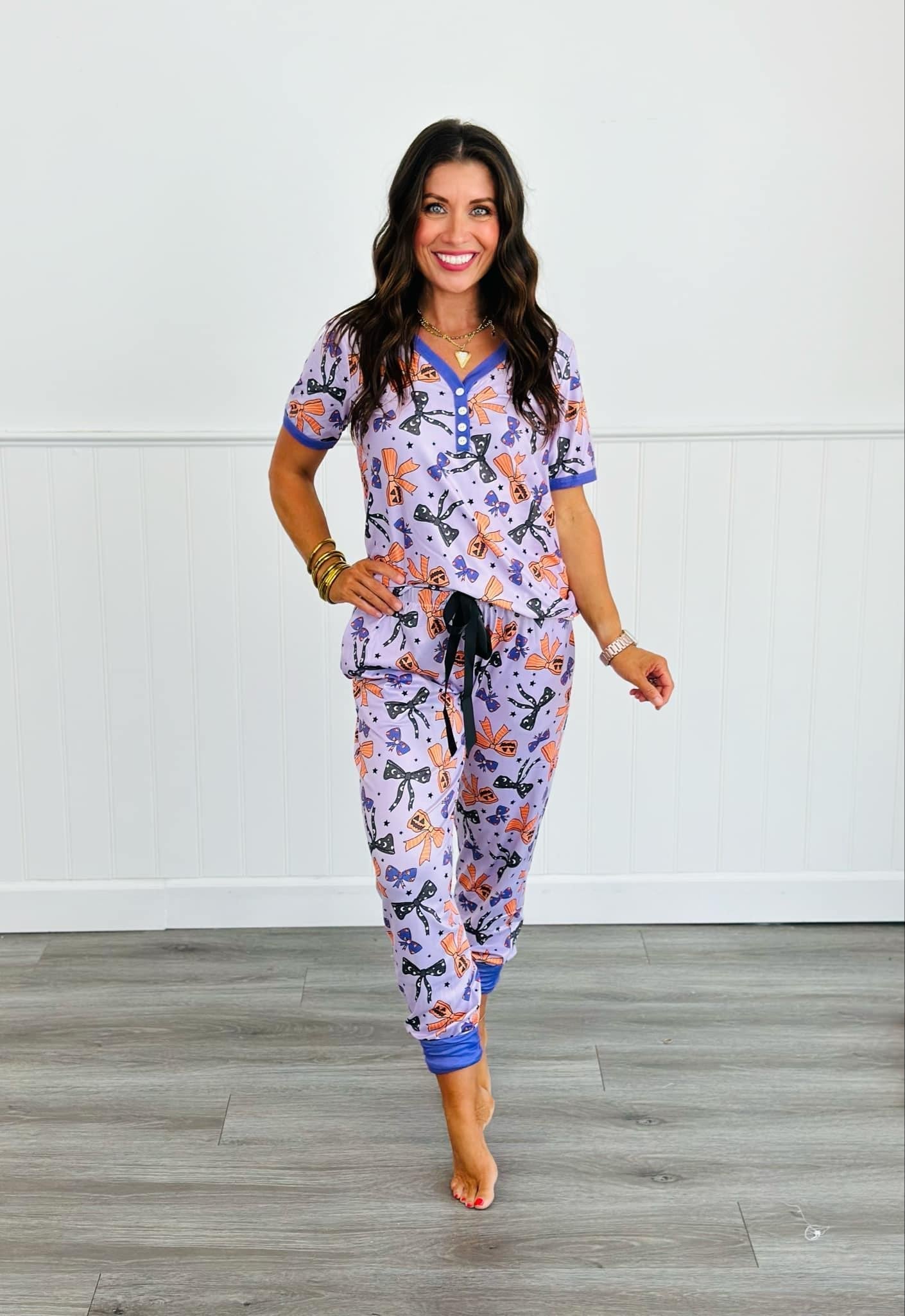 Pre Order Halloween Print PJ Jogger Sets (Multiple Options)-Lola Monroe Boutique