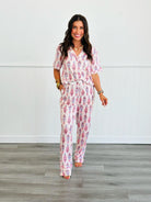 Pre Order Short Sleeve Button Down Pant PJ Sets (Multiple Options)-Lola Monroe Boutique