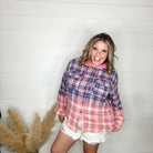 "Intentional" Hooded Button Up Flannel-Lola Monroe Boutique