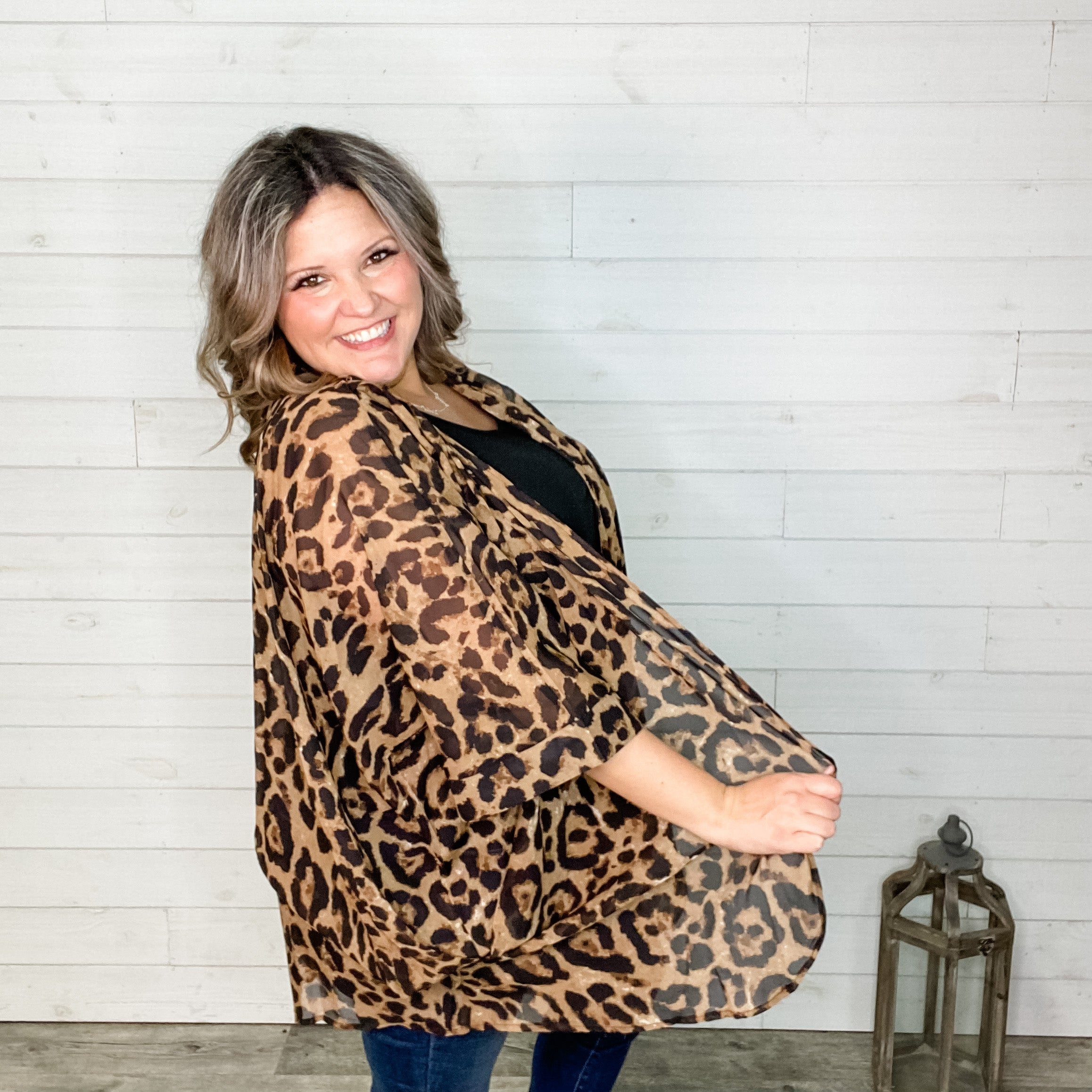 "It's A Neutral" Animal Print Kimono-Lola Monroe Boutique